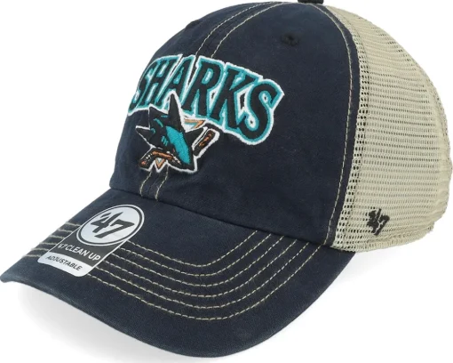 Washington Capitals Tuscaloosa Clean Up Dad Cap Vintage Navy/Beige Trucker - 47 Brand