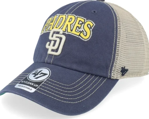 Washington Capitals Tuscaloosa Clean Up Dad Cap Vintage Navy/Beige Trucker - 47 Brand