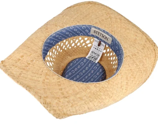 Western Raffia Beige Straw Hat - Stetson