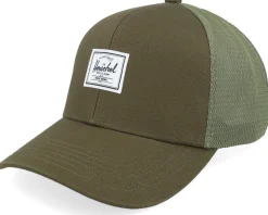 Whaler Cotton Mesh Cap Ivy Green A-Frame Trucker - Herschel