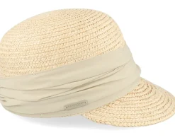 Wheat Braid Cap Linen Fitted - Seeberger
