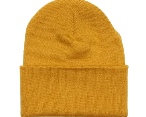 White Cuff Blank Beanie - Beechfield