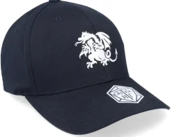 White Dragon D20 Black Flexfit - Critiql Hit