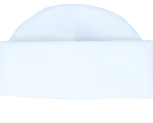 White Short Blank Beanie - Beechfield