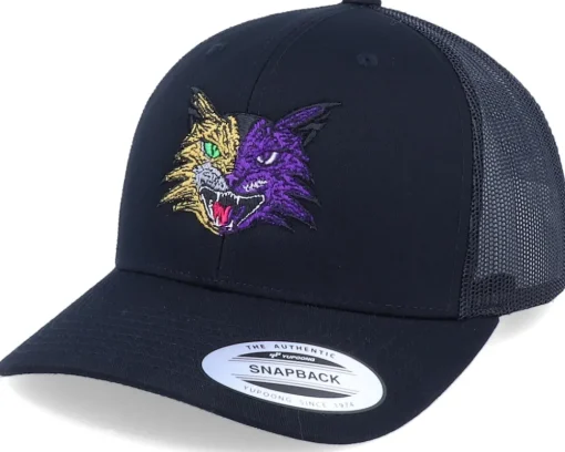 Wild Cat Color Black Trucker - Iconic