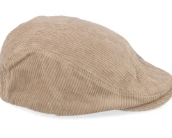 Wild Corduroy Sixpence Khaki Flat Cap - Upfront