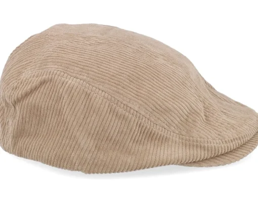 Wild Corduroy Sixpence Khaki Flat Cap - Upfront