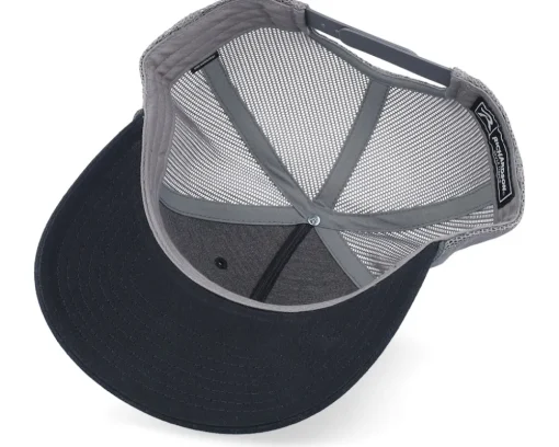 Wildlife Eagle Big Patch Black/Charcoal Rope A-Frame Trucker - Wild Spirit