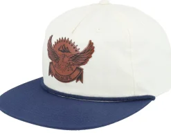 Wildlife Eagle Brown Patch Ivory/Navy Rope Snapback - Wild Spirit