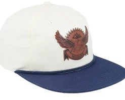 Wildlife Eagle Brown Patch Ivory/Navy Rope Snapback - Wild Spirit