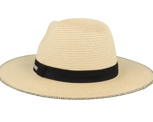 Wimbledon Natural Straw Hat - Coal