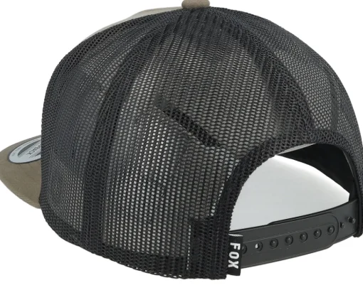 Winged Light Olive/Black Trucker Snapback - Fox