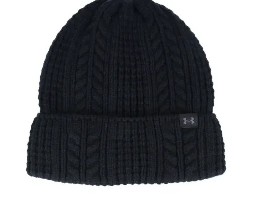 Women Halftime Cable Knit Beanie Salt Purple Cuff - Under Armour