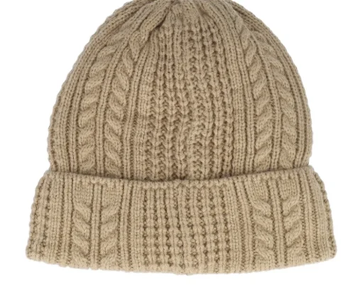 Women Halftime Cable Knit Beanie Camel Cuff - Under Armour