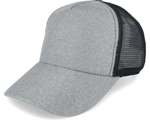 Womens Ponytail New York Sparkle Cap Silver Trucker - Result