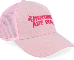 Womens Ponytail Unicorns Are Real Sparkle Babypink - Unicorns