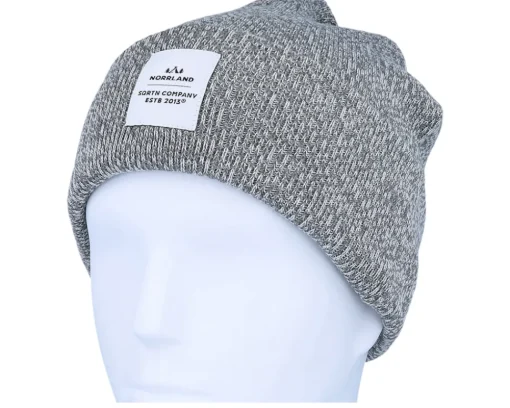 Wood Patch Beanie Light Heather Cuff - SQRTN