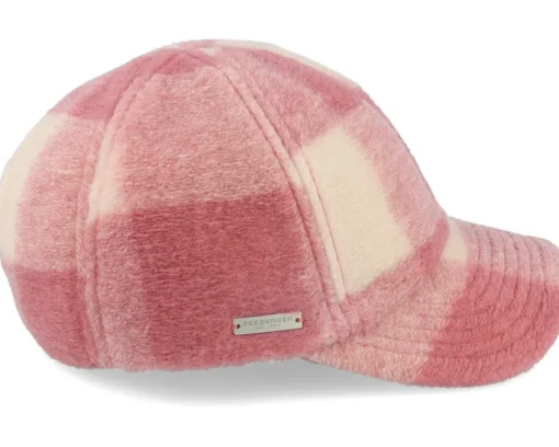 Woolmix Fabric Baseball Cap Pink Dad Cap - Seeberger