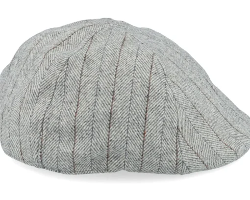 Woolmix Fabric Ivy Grey Flat Cap - Seeberger