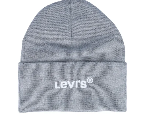 Wordmark Beanie Regular Grey Cuff - Levi's