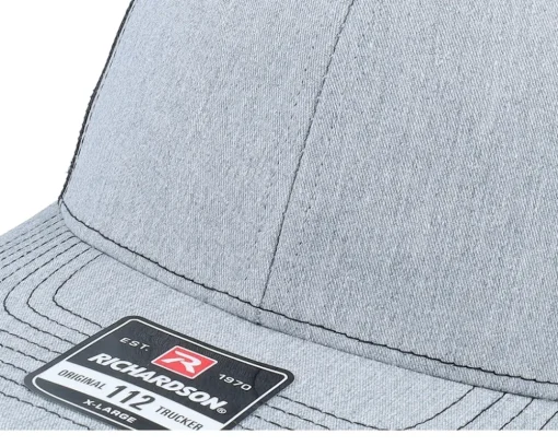 112XL Split Heather Grey/Black X-Large Trucker - Richardson