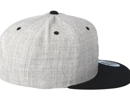 Zentangle Wolf Heather Grey/Black Snapback - Tattoo Collective