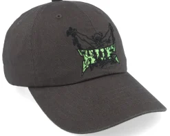 Zine 6 Panel Hat Black Dad Cap - HUF
